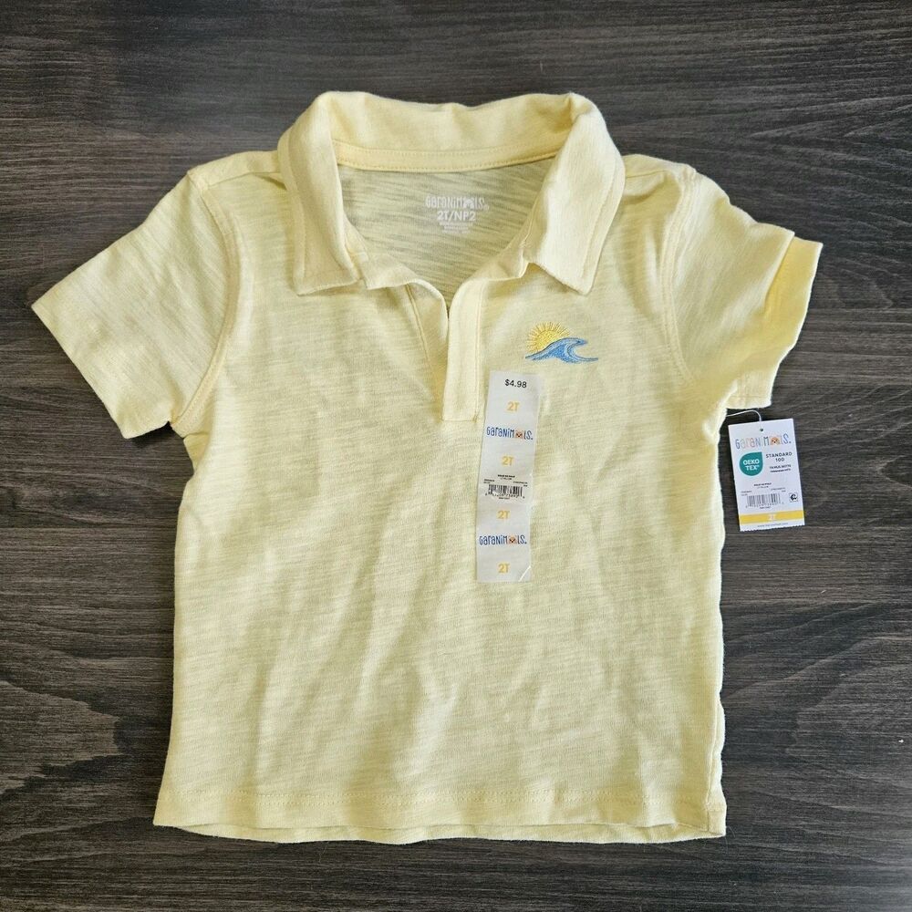 Garanimals Yellow Embroidered Polo Boys 2T